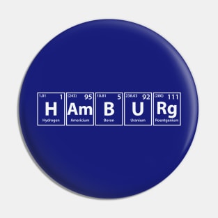 Hamburg (H-Am-B-U-Rg) Periodic Elements Spelling Pin