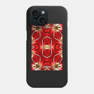 Impossible landscapes: closeup of a red tulip Phone Case