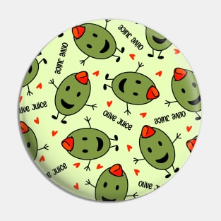 Olive Juice Pattern Pin