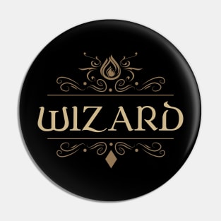 Wizard Character Class Tabletop RPG Pin