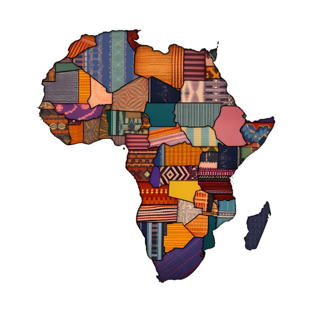 African Map Patchwork by merchbyjanel