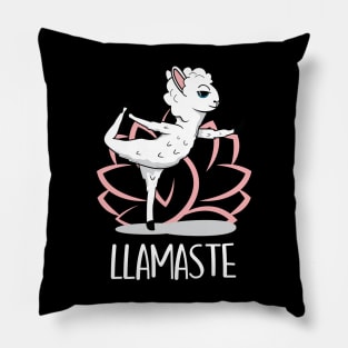 Llamaste Yoga Alpaca Pillow