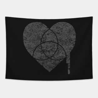 grey heart Tapestry