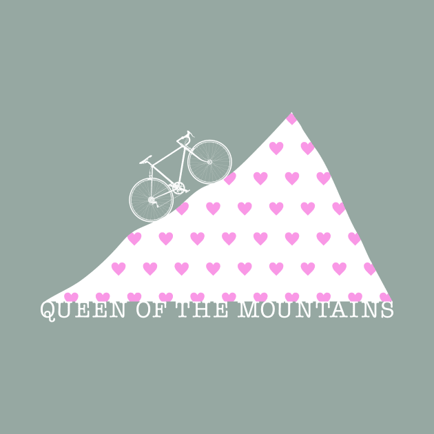 Cyclist Queen of the Mountains Climbing Love by NeddyBetty