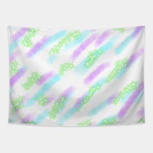 Purple pink green glitter sparkle art Tapestry