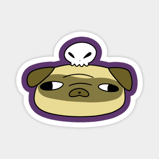 Skull Pug Face Magnet