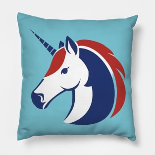 French unicorn Pillow