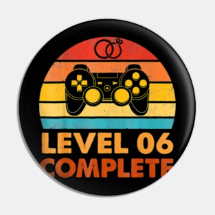 Level 6 Complete  Celebrate 6th Wedding Pin