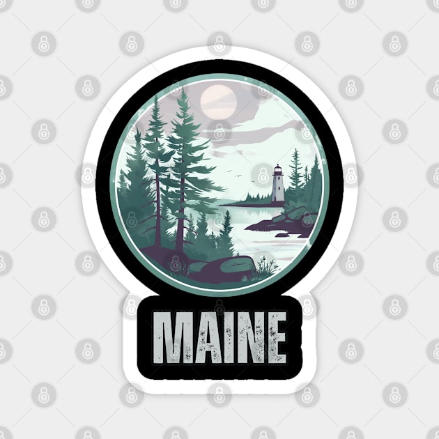 Maine State USA Magnet by Mary_Momerwids