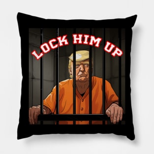 Trump Lock Him Up Pillow