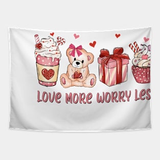 love more worry less Tapestry