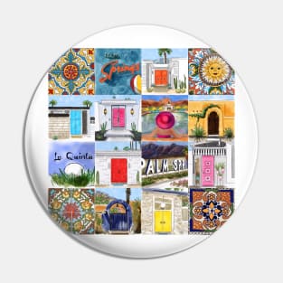 Palm Springs Talavera Pin