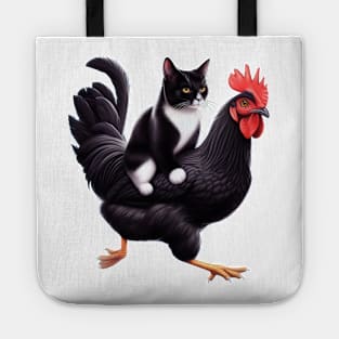 Cat On A Chicken Tote