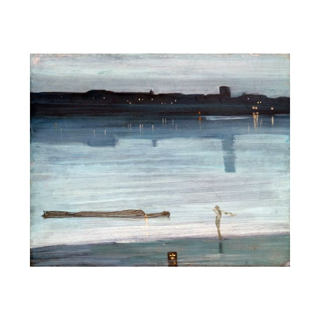 James McNeil Whistler Nocturne in Blue and Silver, Chelsea by pdpress