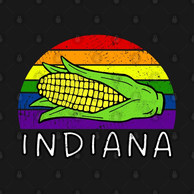 Rainbow Indiana Pride by Downtown Rose