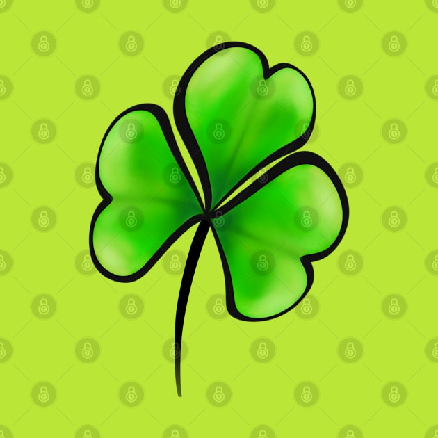 Lucky Clover Leaf Shamrock by Eveka