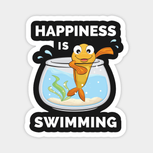 Happiness Is Swimming - Im Swimming Im Happy Happiness Swimming - Swimming Makes Me Happy You, Not So Much Magnet