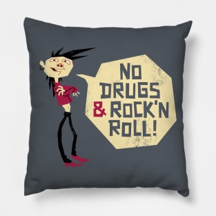 No drugs & rock'n Roll Pillow