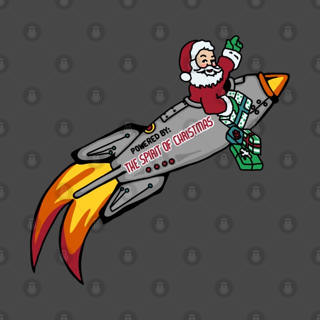 Santa's Rocket Ship by Slightly Unhinged