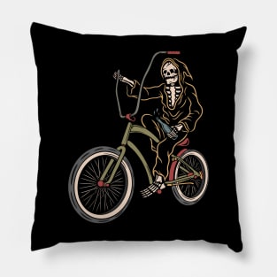 Bicycle skull Pillow