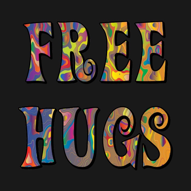 Trippy Hippie Free Hugs by imphavok