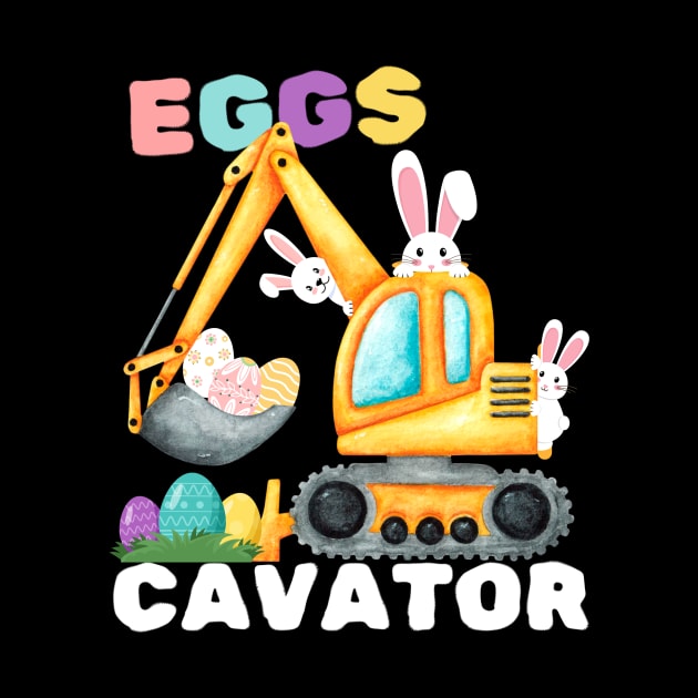 Easter Eggs Cavator Excavator by Teewyld