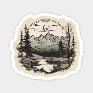 Wild Nature Landscape Magnet