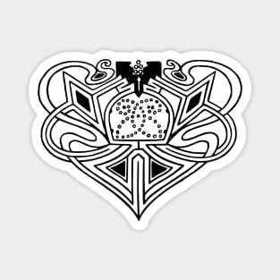 Medieval Celtic Heart Magnet