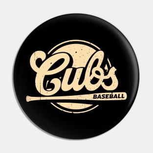 Cubs Up to Bat Vintage Edition Pin