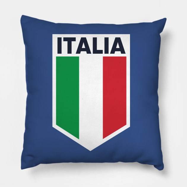 Italy Flag Emblem Pillow by SLAG_Creative