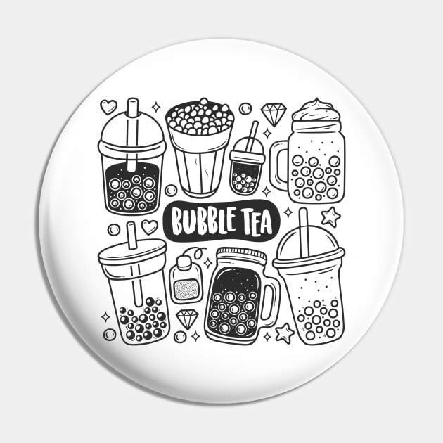 Bubble Tea Pin by Mako Design 