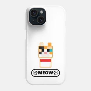 Ulla Britta Cat Meow Black Phone Case