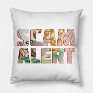 Scam Alert Pillow