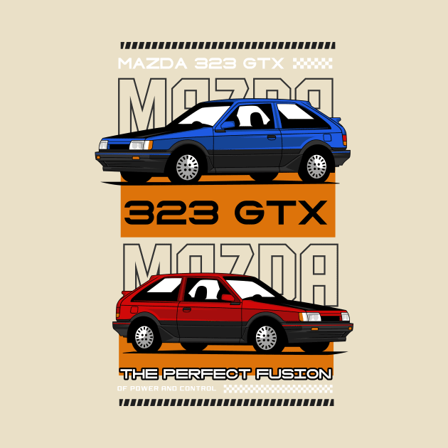 Vintage Mazda 323 GTX by Harrisaputra