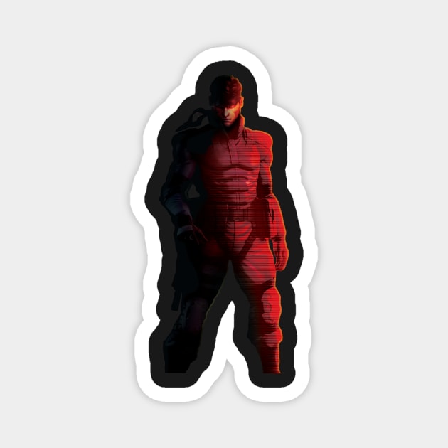 Solid Snake Sticker - Metal Gear Solid Magnet by Jamieferrato19