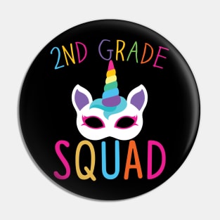 School 2nd Grade Squad Gift 2nd Grade School Gift Pin