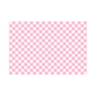 Pink Gingham Check Pattern T-Shirt