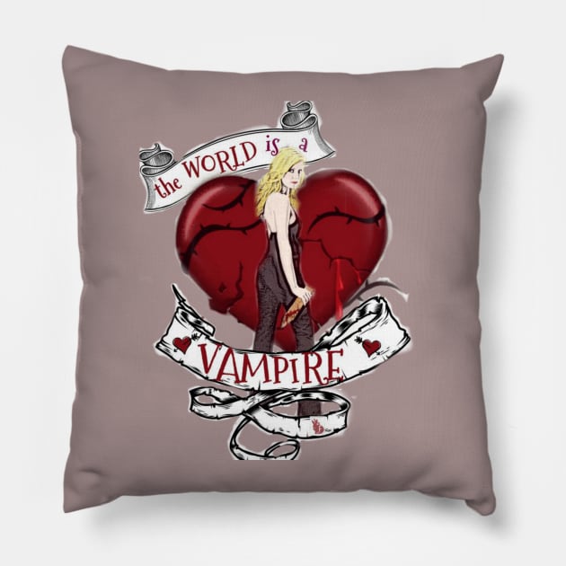 Buffy With Butterfly Wings Pillow by RabbitWithFangs