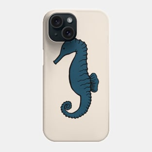 Teal Seahorse Phone Case