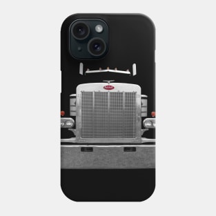 Peterbilt 1980s classic truck minimalist front Phone Case