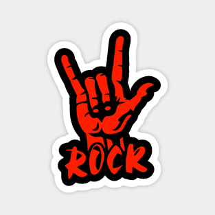 rock sign hand Magnet