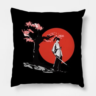 Sakura Samurai Pillow