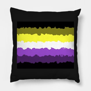 Nonbinary Pattern Colors Flag Pillow