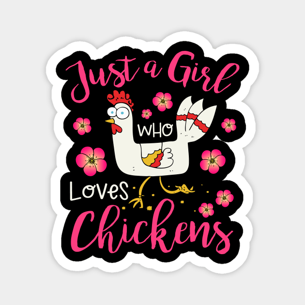 Kids Chicken Hen Love Cute Magnet by Xonmau