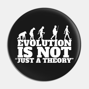 Evolution is not "just a theory" Pin