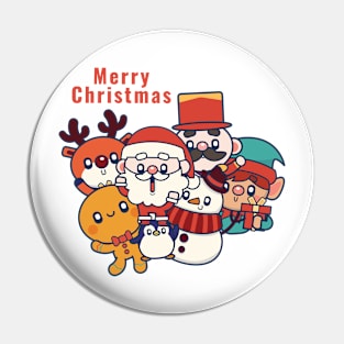 Santa Claus And Friend Pin