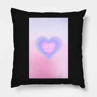 Angel Number 888 Heart Aura Pillow