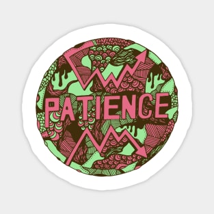 Pink Mint Circle of Patience Magnet