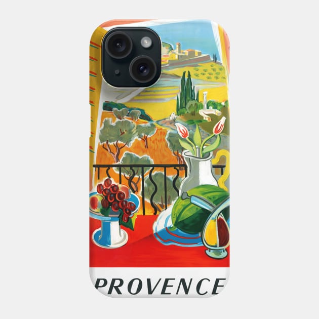 Vintage Travel Poster France Provence Phone Case by vintagetreasure