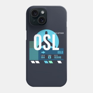 Oslo (OSL) Airport // Sunset Baggage Tag Phone Case